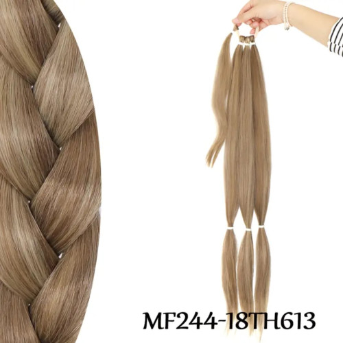 Predlžovanie vlasov, účesy - Predĺženie dlhého vrkoča do copu s vlasovou sponou