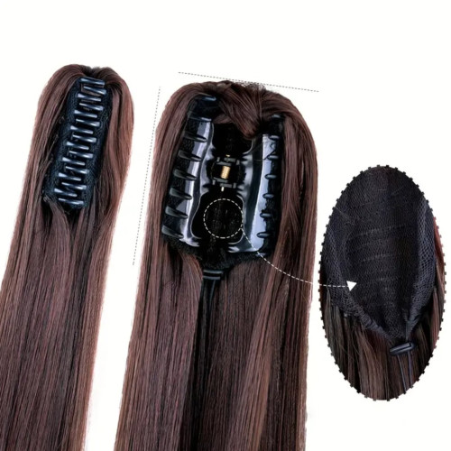 Predlžovanie vlasov, účesy - Colík, vrkoč na štipci - rovný 60 cm